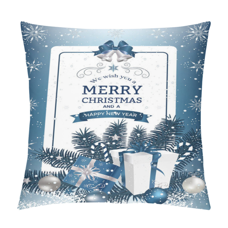 Personality  Christmas And New Year Greeting Card Pillow Covers