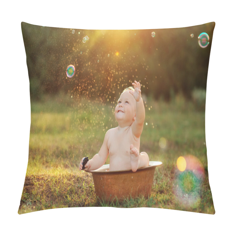 Personality  Kid And Sun Pillow Covers