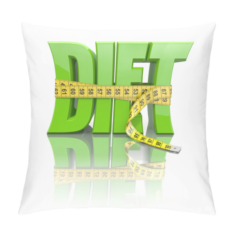 Personality  Text Diet And Measuring Tape Pillow Covers