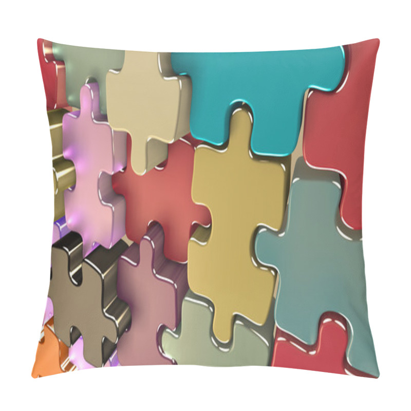 Personality  Wallpaper With Different Pieces Finding An Harmony. Pillow Covers