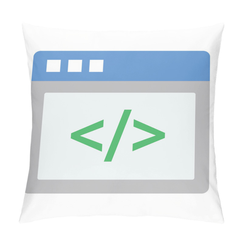 Personality  HTML Coding Flat Icons Pillow Covers