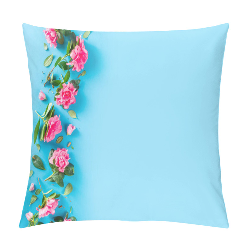 Personality  Floral Pattern With Pink Spring Flowers Pillow Covers