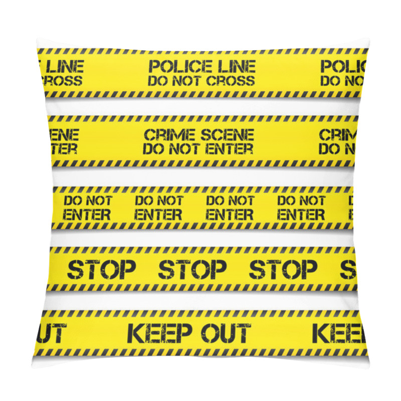 Personality  Police Caution Tapes Pillow Covers