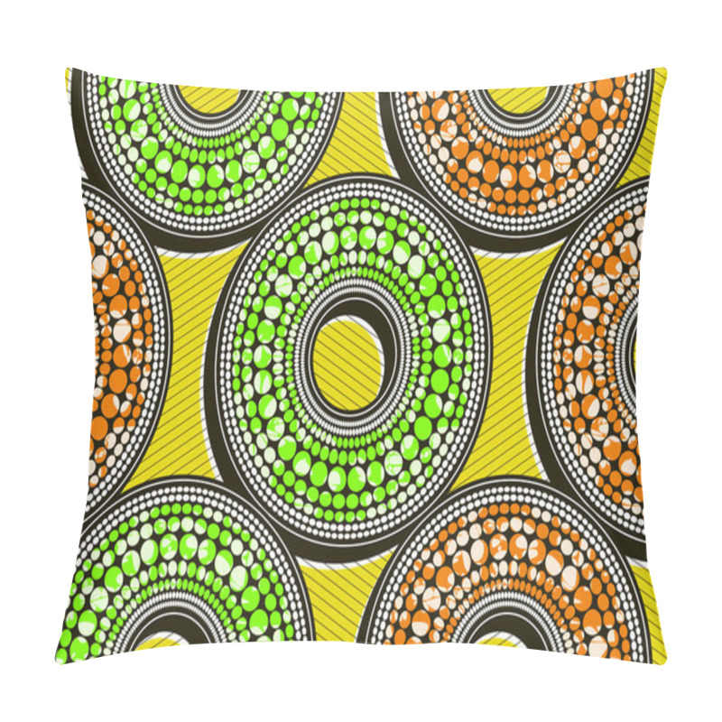 Personality  Polka Dots Design, Circle Abstract African Pattern Background, Textile Art, Tribal Abstract Hand-draw, Hawaii Summer Fashion Artwork For Fabric Print, Clothes, Scarf, Shawl, Carpet, Bag Pillow Covers