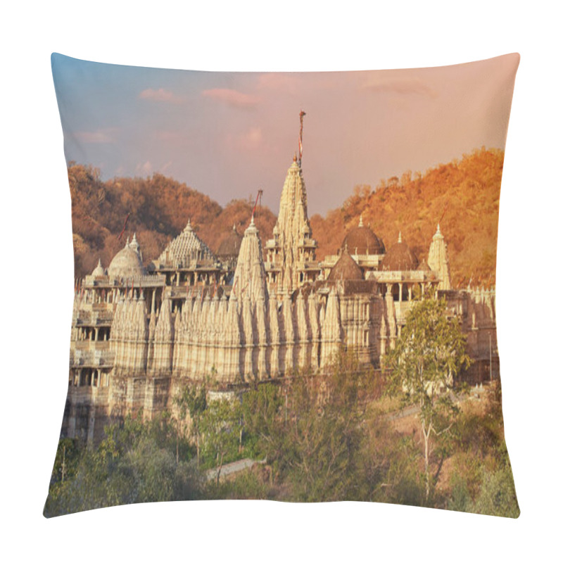 Personality  Ranakpur Jain Temple Or Chaturmukha, Dharana, Vihara, Is A Jain Temple At Ranakpur Pillow Covers