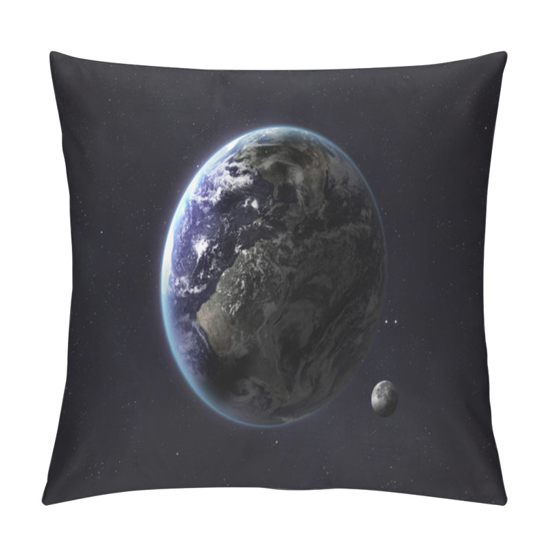 Personality  Shot Of Earth Taken From Open Space. Collage Images Provided By Www.nasa.gov. Pillow Covers