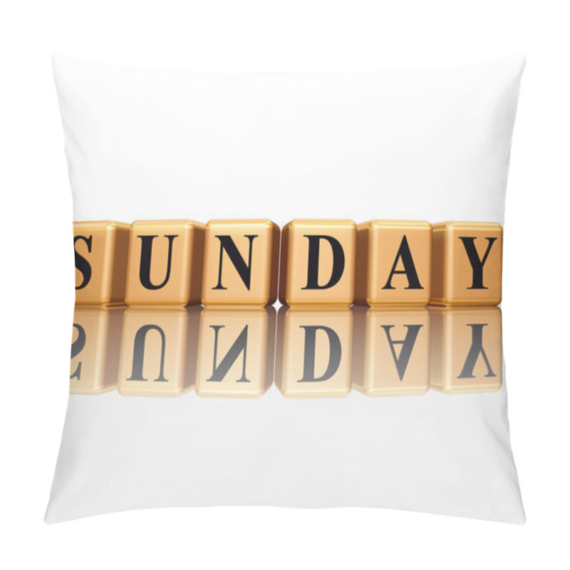 Personality  Sunday In 3d Golden Cubes Pillow Covers