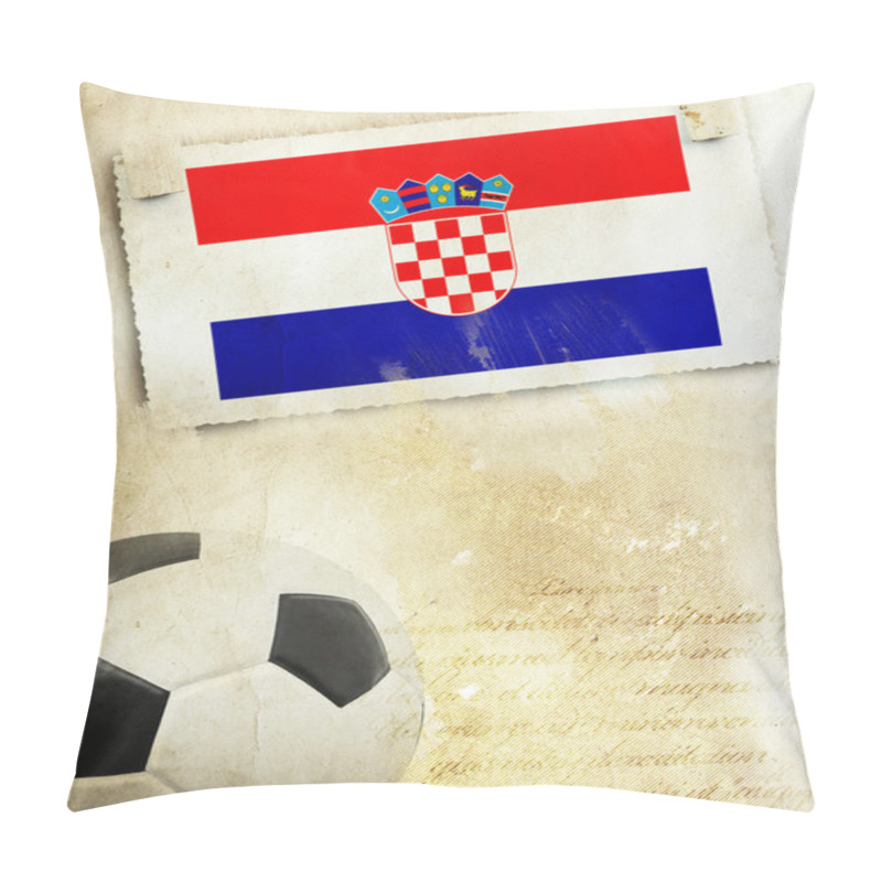 Personality  Photo Of Croatia Flag And Soccer Ball Pillow Covers