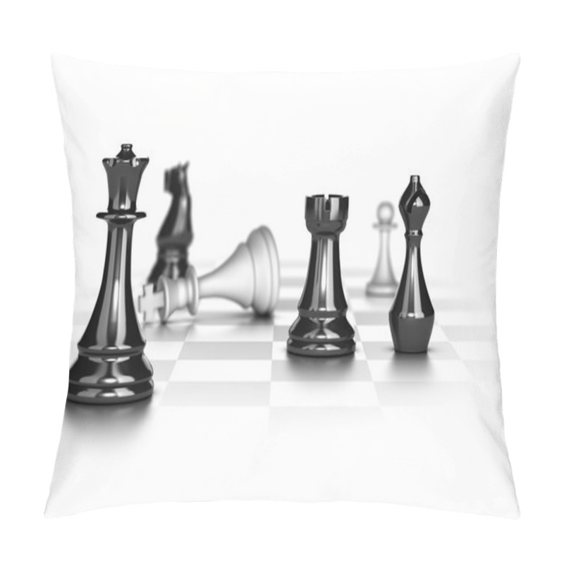 Personality  Checkmate, Business Strategy Concept Pillow Covers