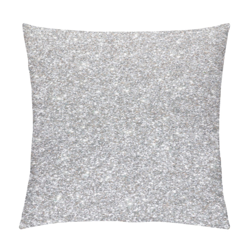 Personality  Silver Glitter Texture Background Pillow Covers