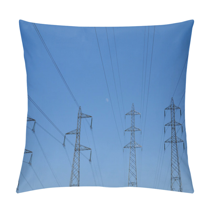 Personality  France, Electric Lines In Val D Oise Pillow Covers