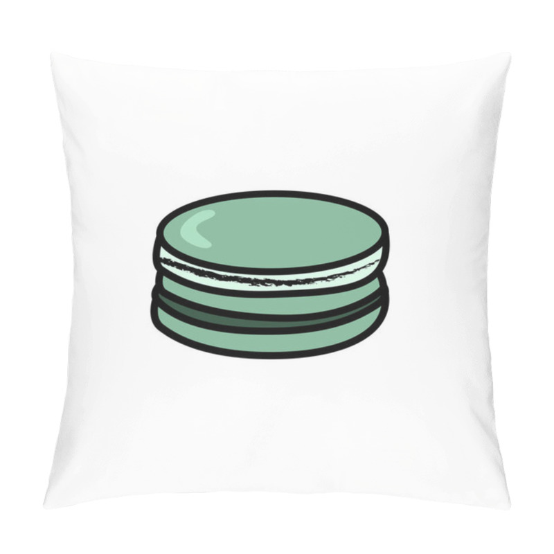 Personality  Delicious Macaron Cookie Clip Art For Sweet Design Projects Pillow Covers