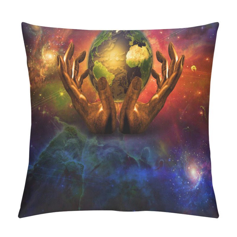 Personality  Earth In Gods Hands Pillow Covers