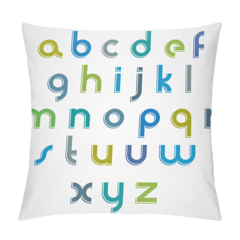 Personality  Modern Style Vector Font. Pillow Covers