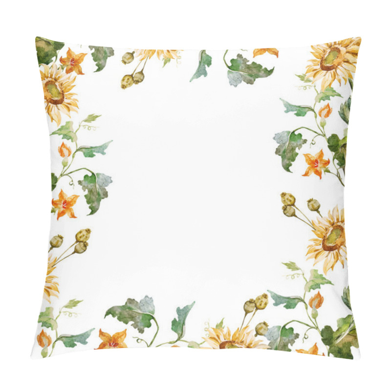 Personality  Sunflower Frame Pillow Covers