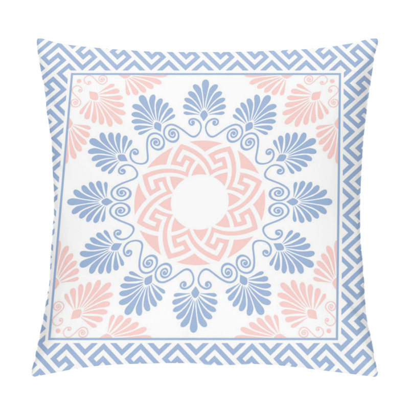 Personality  Vector Greek Floral Ornament, Meander Pillow Covers