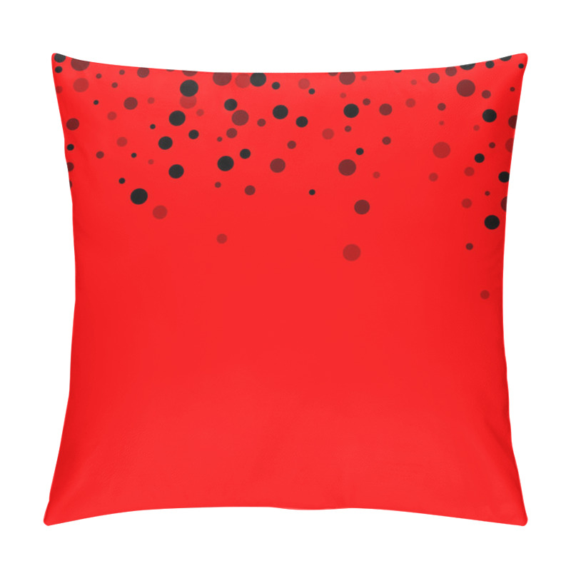 Personality  Scattered Random Black Dots. Dark Points Dispersio Pillow Covers