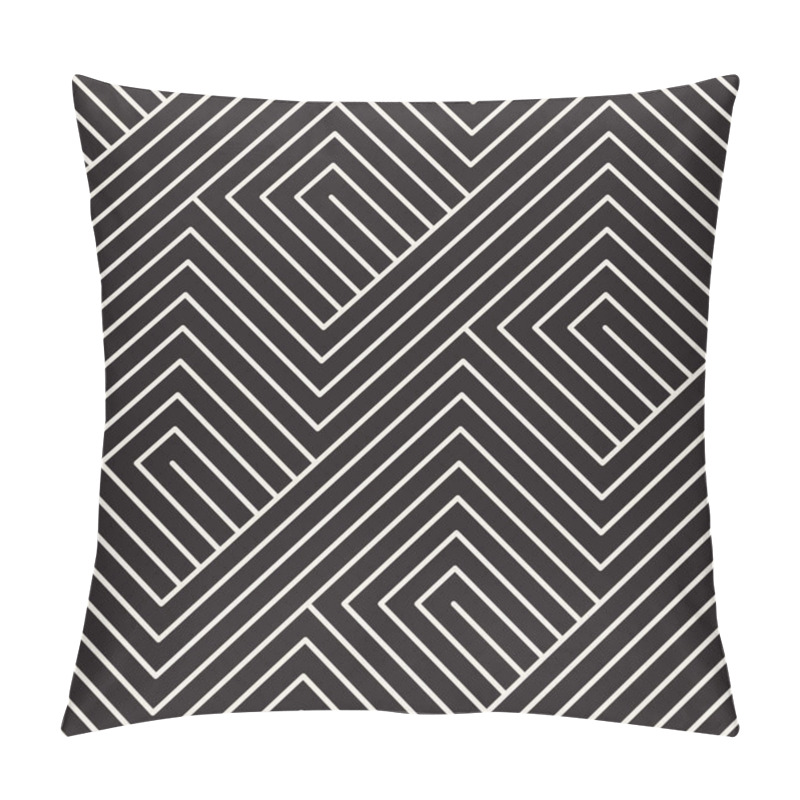 Personality  Vector Seamless Pattern. Modern Stylish Abstract Texture. Repeating Geometric Pillow Covers