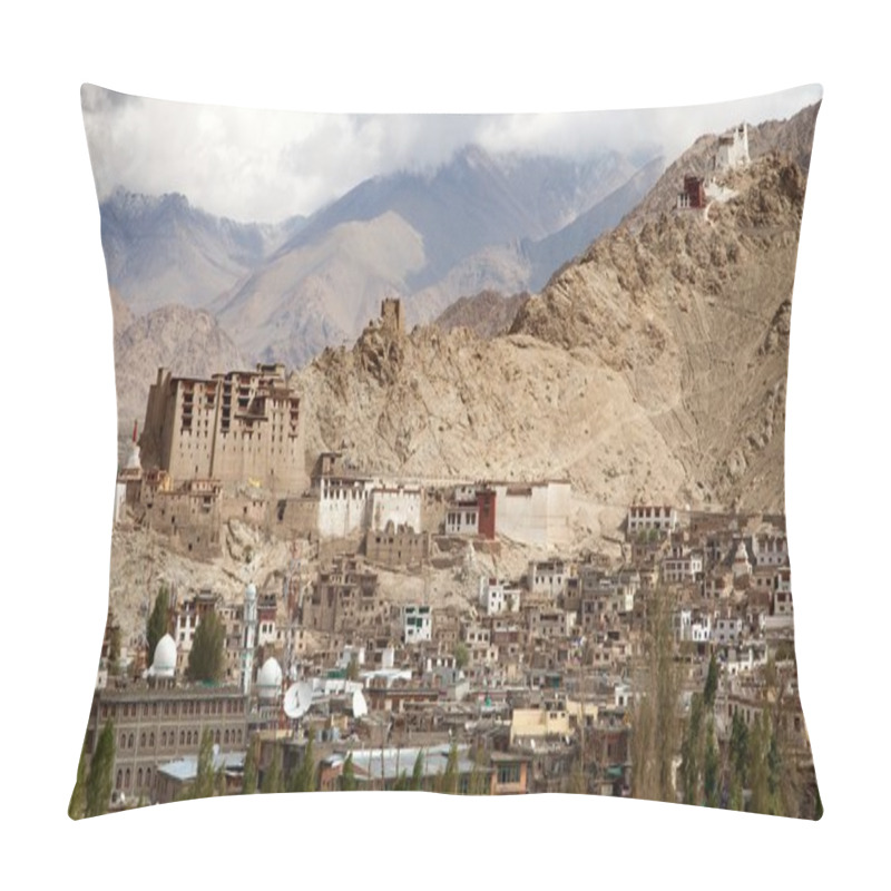 Personality  Leh Palace - Namgyal Tsemo Gompa - Leh - Ladakh pillow covers