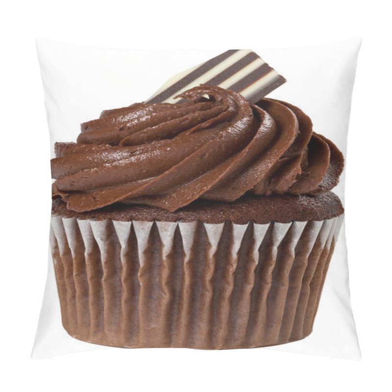 Personality  Chocolate Cupcake Isolated Pillow Covers