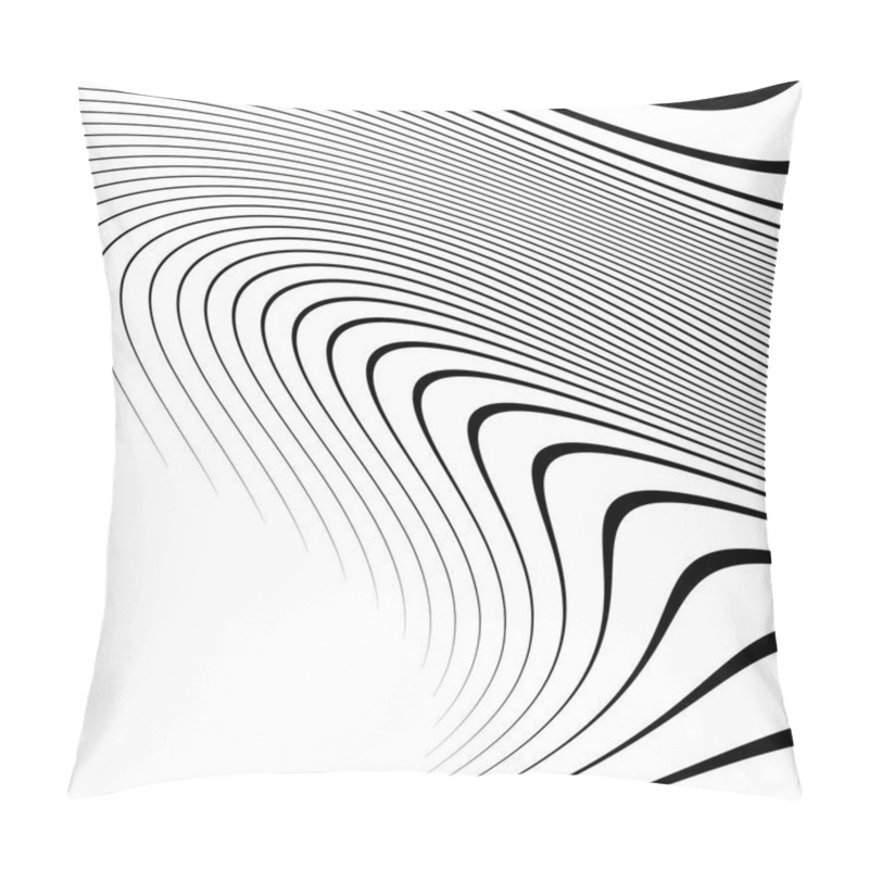 Personality  Curvy, Waving Lines  Pillow Covers