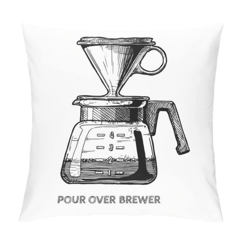 Personality  Pour Over Brewer Pillow Covers