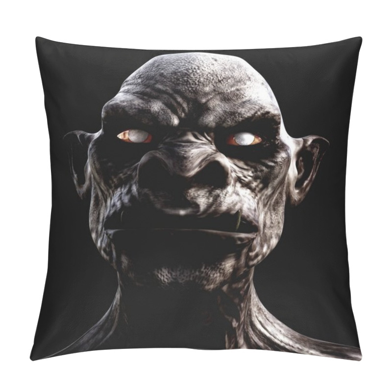 Personality  Digital 3D Illustration Of A Creepy Creature Pillow Covers