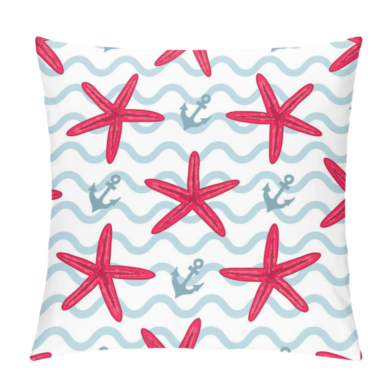 Personality  Seamless Pattern With Seashells Pillow Covers