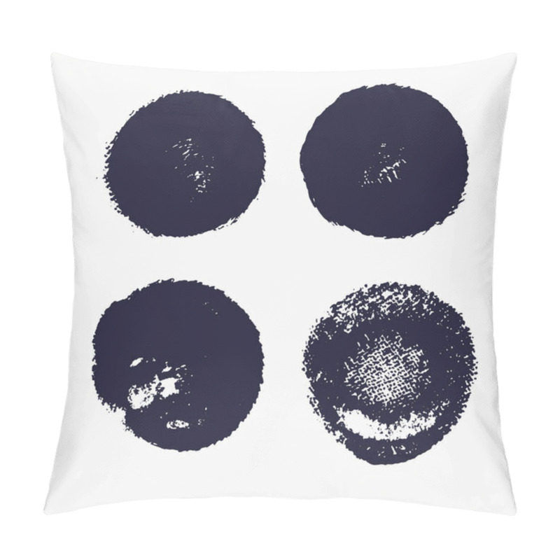 Personality  Abstract Background. Set Of Vector Ink Strokes. Pillow Covers