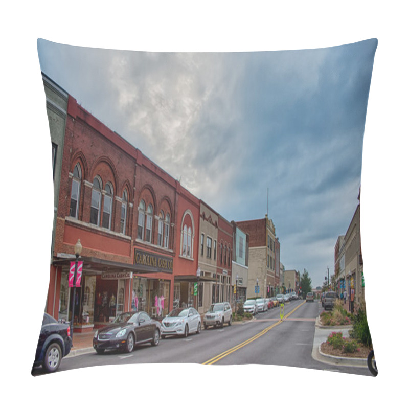 Personality  Spartanburg South Carolina City Skyline And Downtown Surrounding Pillow Covers