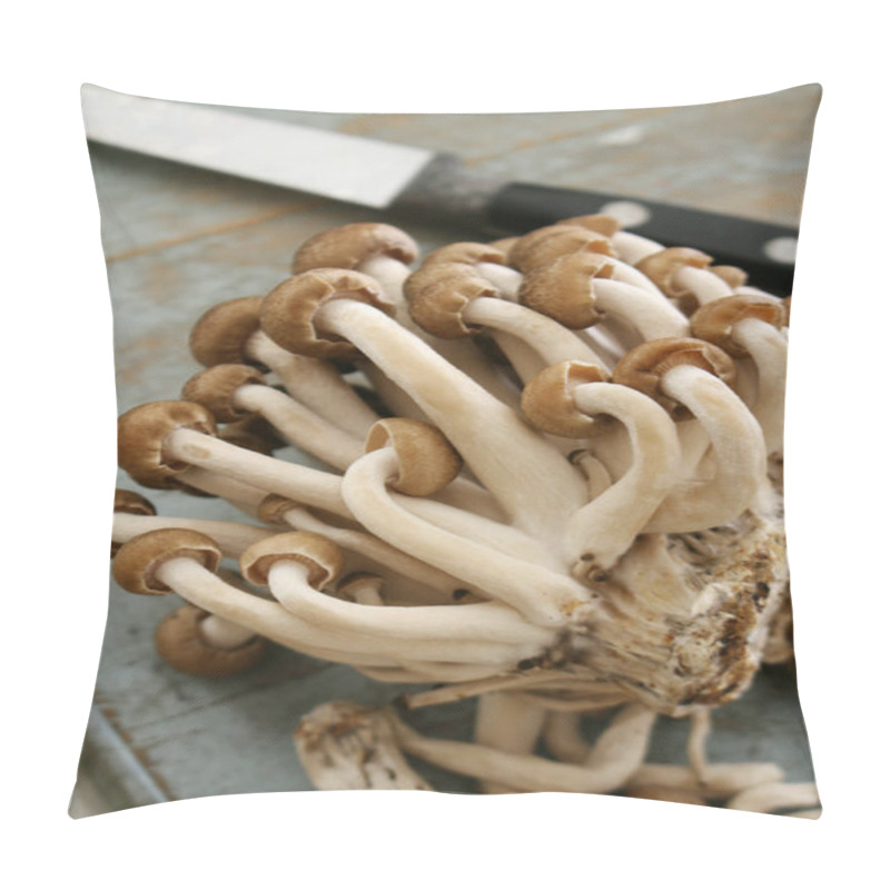 Personality  Fresh Uncooked Shimeji Mushrooms Pillow Covers