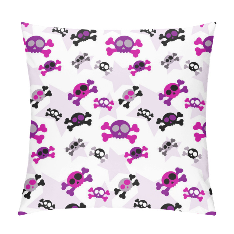 Personality  Girly Skull Background Pillow Covers