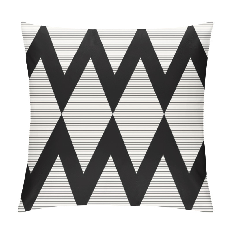 Personality  Monochrome Geometric Vector Pattern Pillow Covers