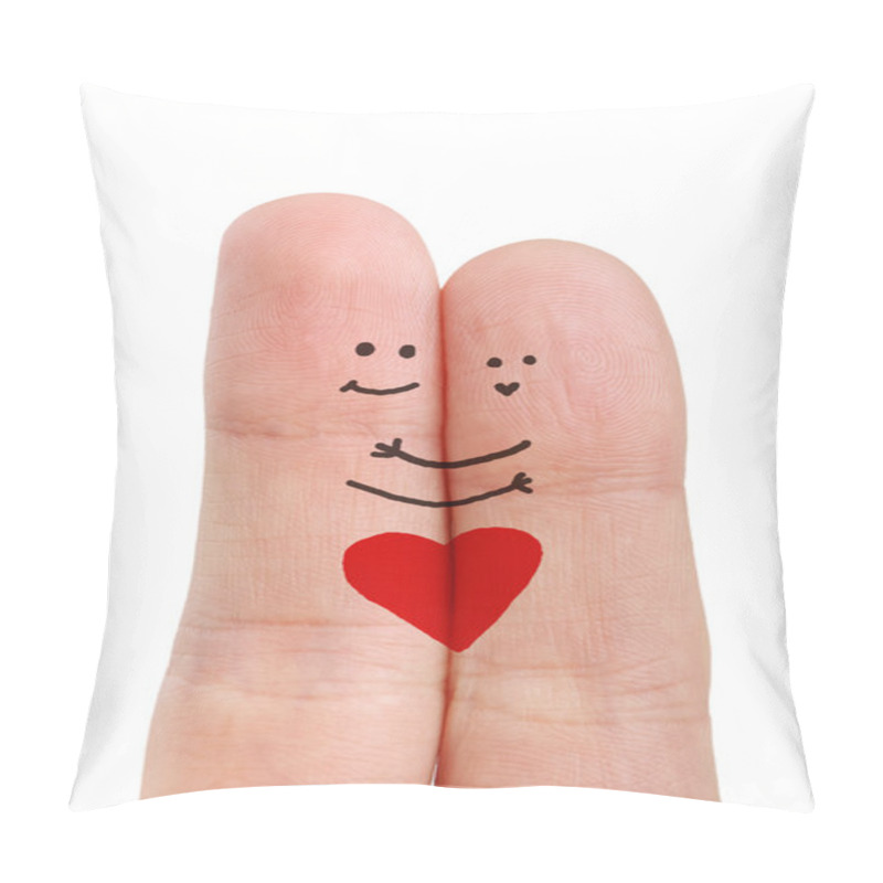 Personality  Painted Happy Fingers Smiley In Love Pillow Covers