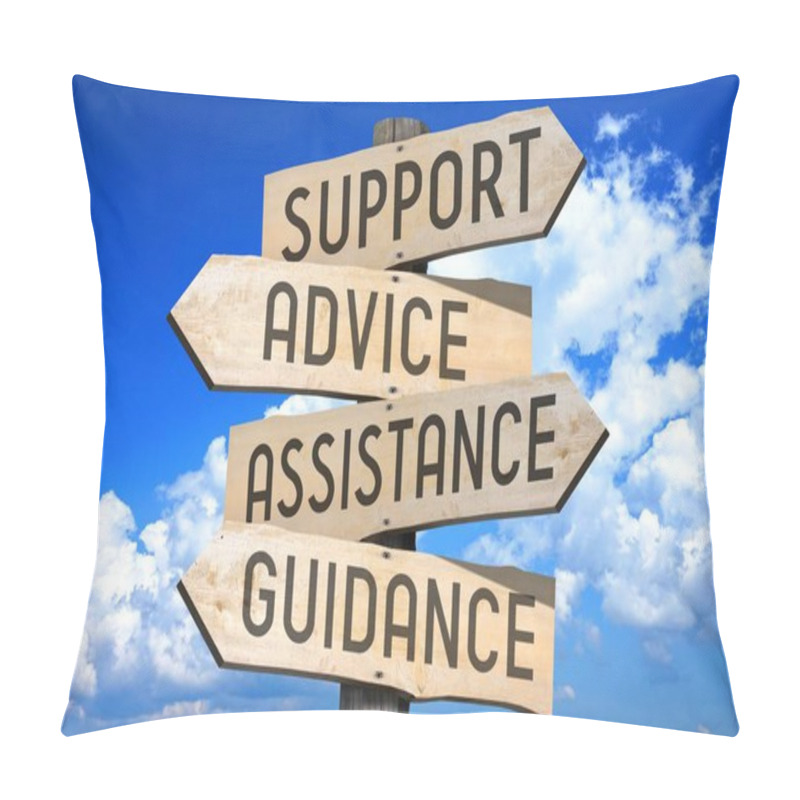 Personality  Support Concept - Wooden Signpost Pillow Covers