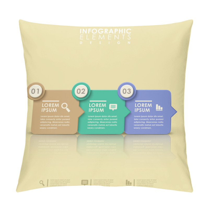 Personality  Abstract Flow Chart Infographics Pillow Covers