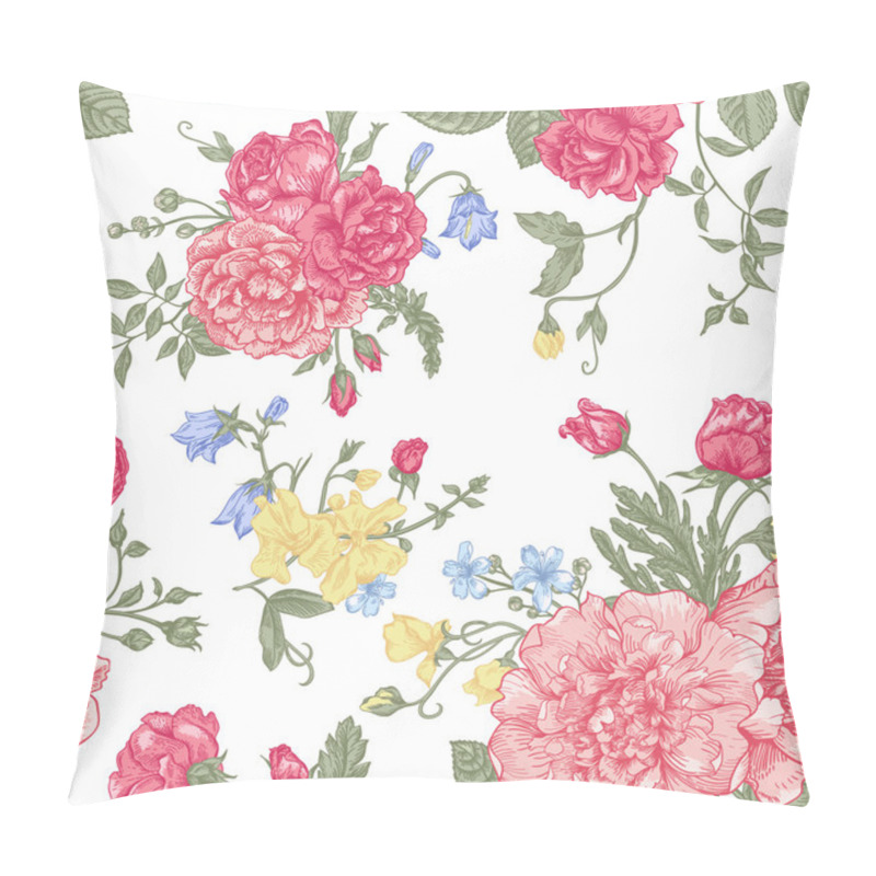 Personality  Seamless  Pattern With   Flowers. Pillow Covers