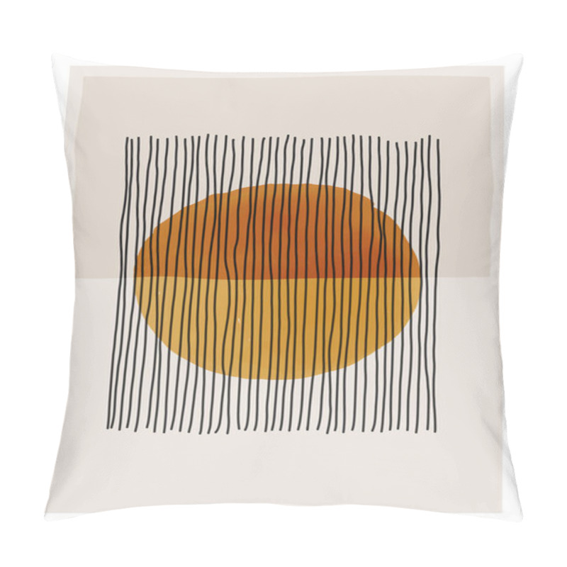 Personality  Trendy Abstract Aesthetic Creative Minimalist Artistic Hand Drawn Composition Pillow Covers