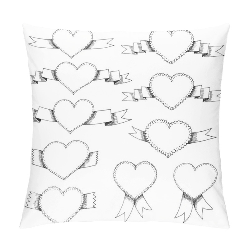 Personality  Set Of Hand Drawn Design Elements Pillow Covers