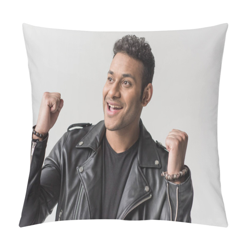 Personality  Happy African American Man Pillow Covers