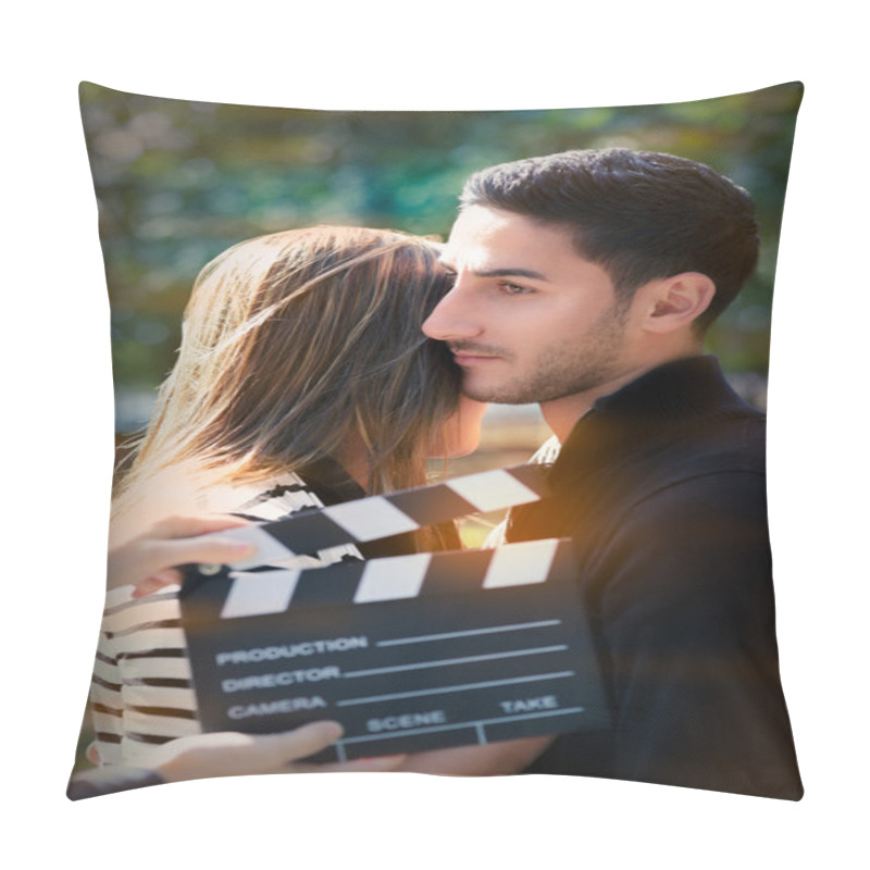 Personality  Cute Couple Ready For A Shoot Pillow Covers