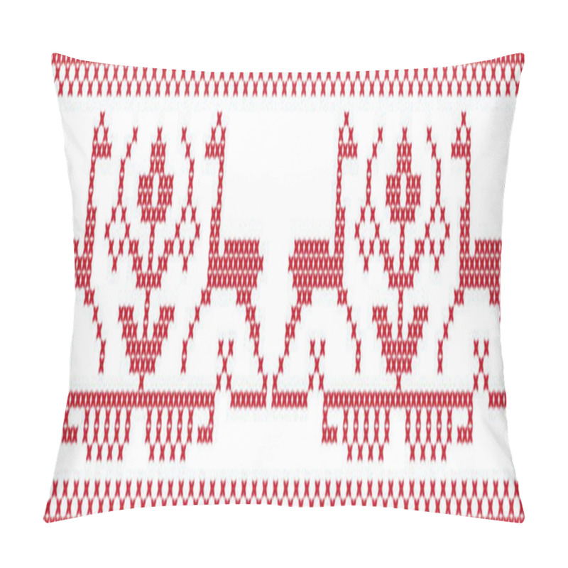 Personality  Embroidered Pattern On Transparent Background Pillow Covers