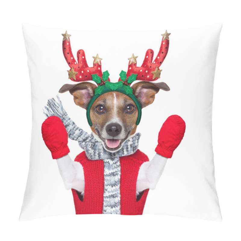 Personality  Reindeer Dog Pillow Covers