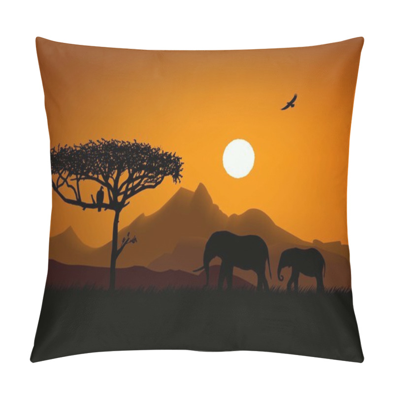 Personality  Sunset Savanna Pillow Covers