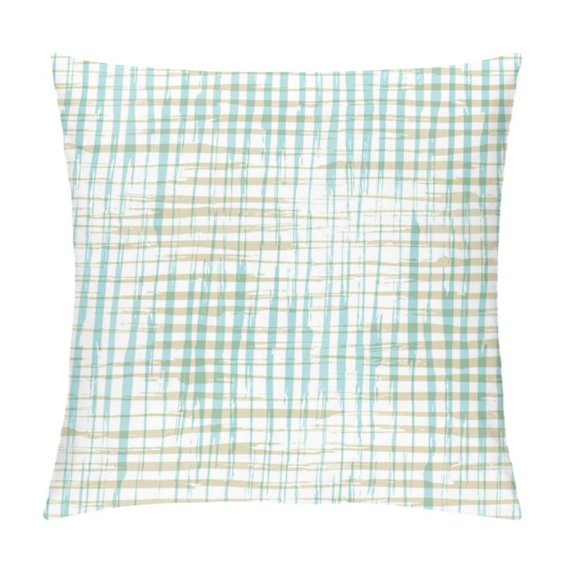 Personality  Checkered Brush Strokes. Pillow Covers