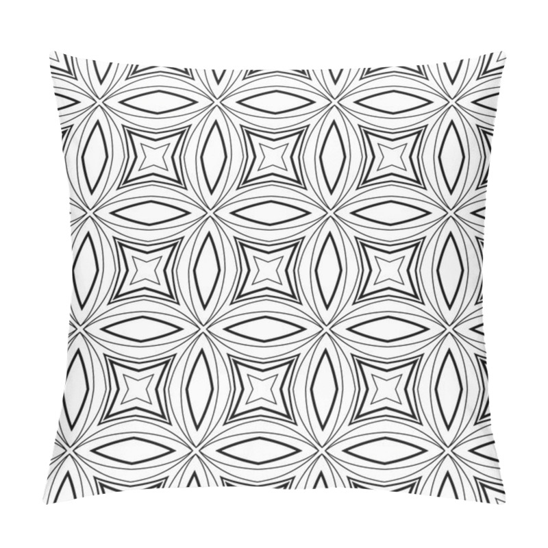 Personality  Black And White Lace Pattern Pillow Covers