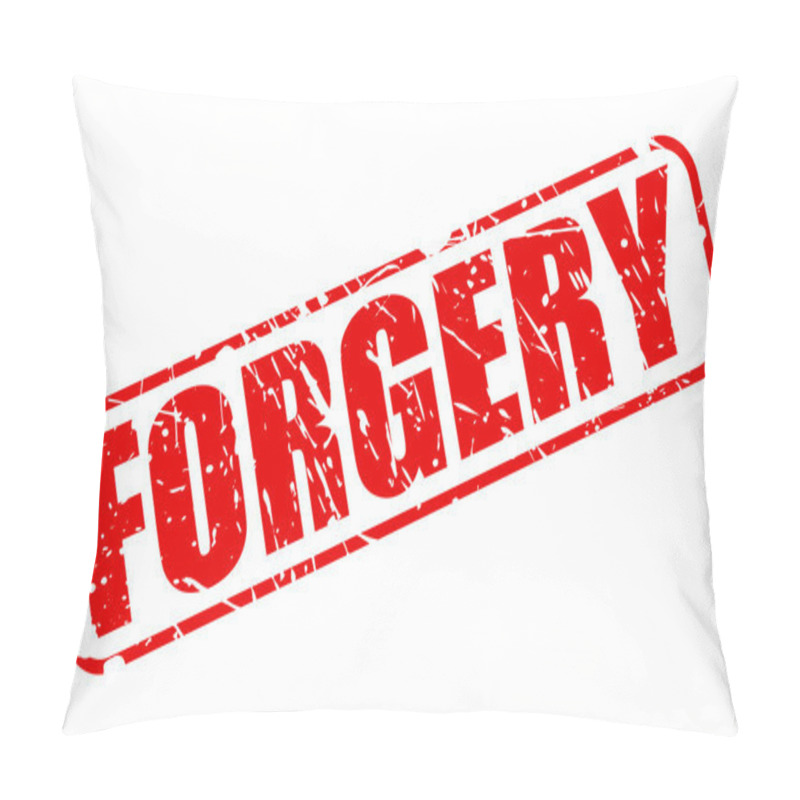 Personality  Forgery Red Stamp Text Pillow Covers