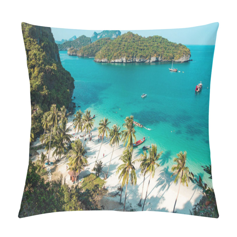 Personality  Beautiful Beach At Ang Thong National Park, Thailand Pillow Covers