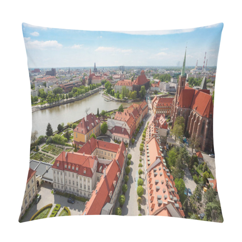 Personality  Old Town Cityscape Panorama, Wroclaw, Poland Pillow Covers