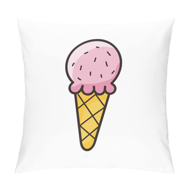 Personality  Ice Cream Doodle Pillow Covers